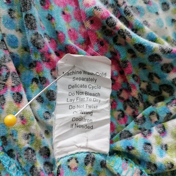 Cabi Womens Multicolor Sleeveless Dot Print Flowy Scoop Neck Tank Boho Dress XS - Picture 7 of 7